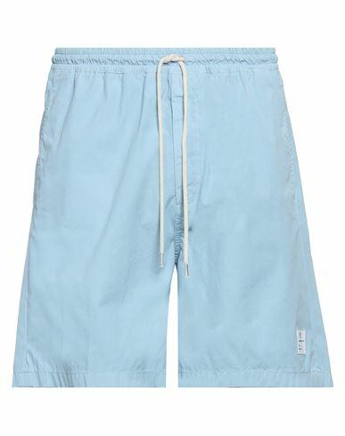 Department 5 Man Shorts & Bermuda Shorts Sky blue Cotton, Elastane Cover