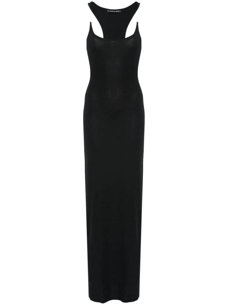 Y/Project fine-ribbed maxi dress - Black Cover