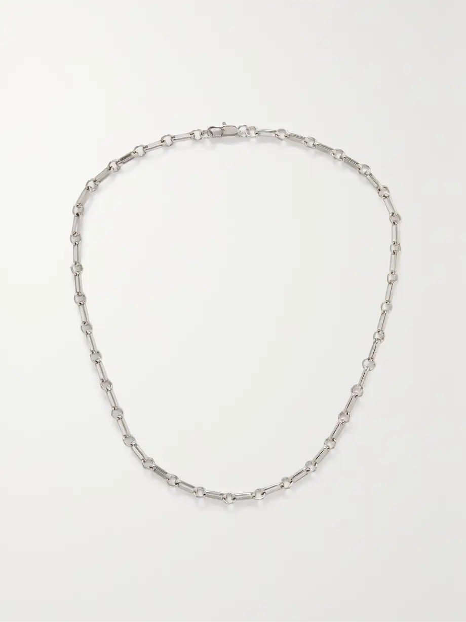 Laura Lombardi - + Net Sustain Platinum-plated Recycled Necklace - Silver Cover