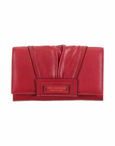 The Bridge Woman Wallet Red Leather Cover