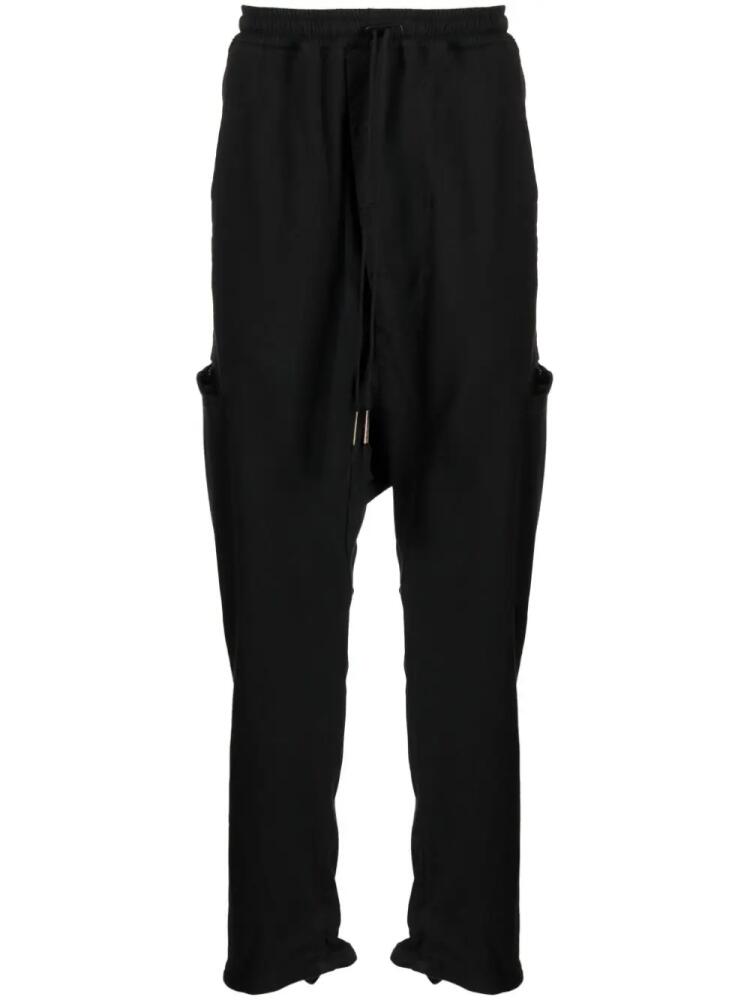 Boris Bidjan Saberi drawstring-elasticated track pants - Black Cover