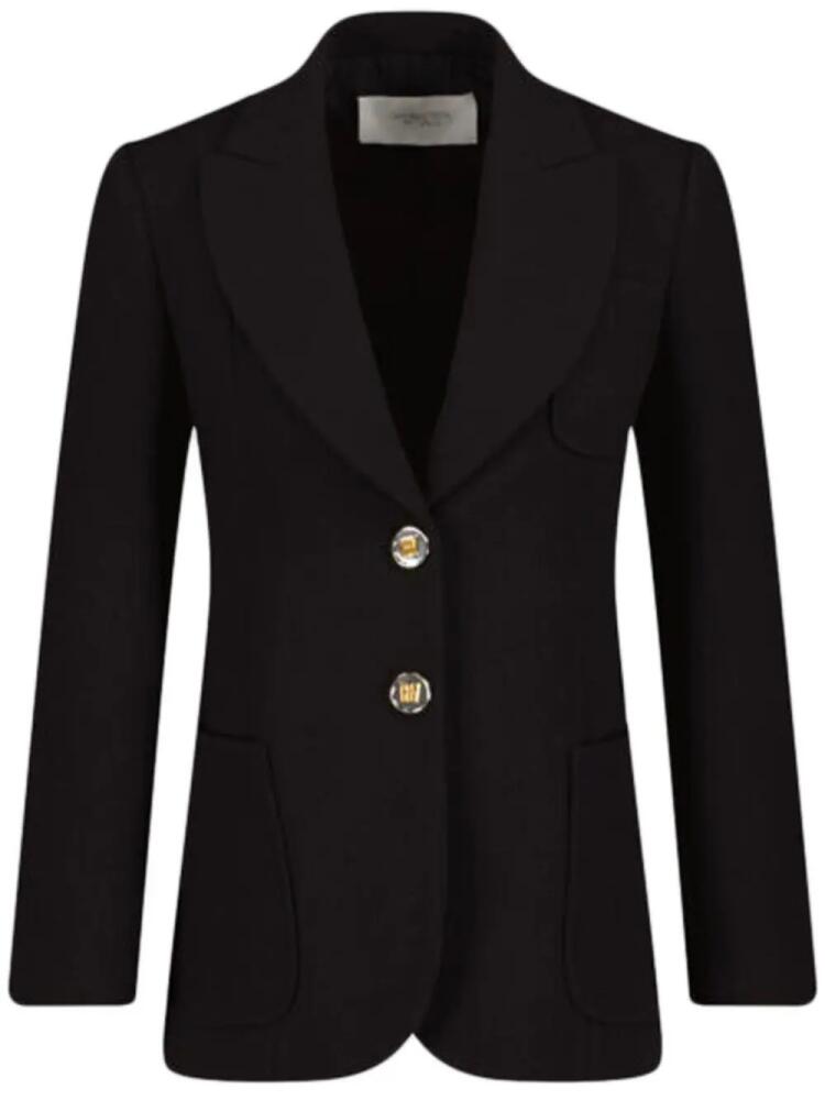 Giambattista Valli embossed-buttons single-breasted blazer - Black Cover