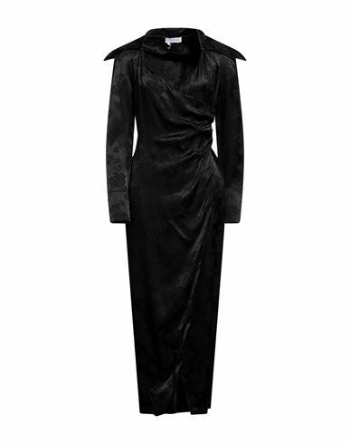 Cinqrue Woman Maxi dress Black Acrylic, Viscose Cover