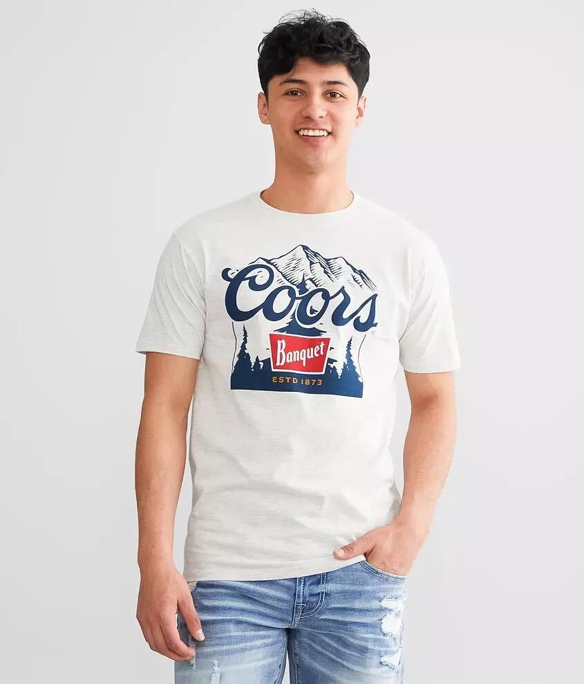 tee luv Coors Banquet Mountain T-Shirt Cover