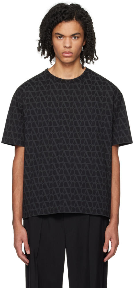 Valentino Black Toile Iconographe T-Shirt Cover