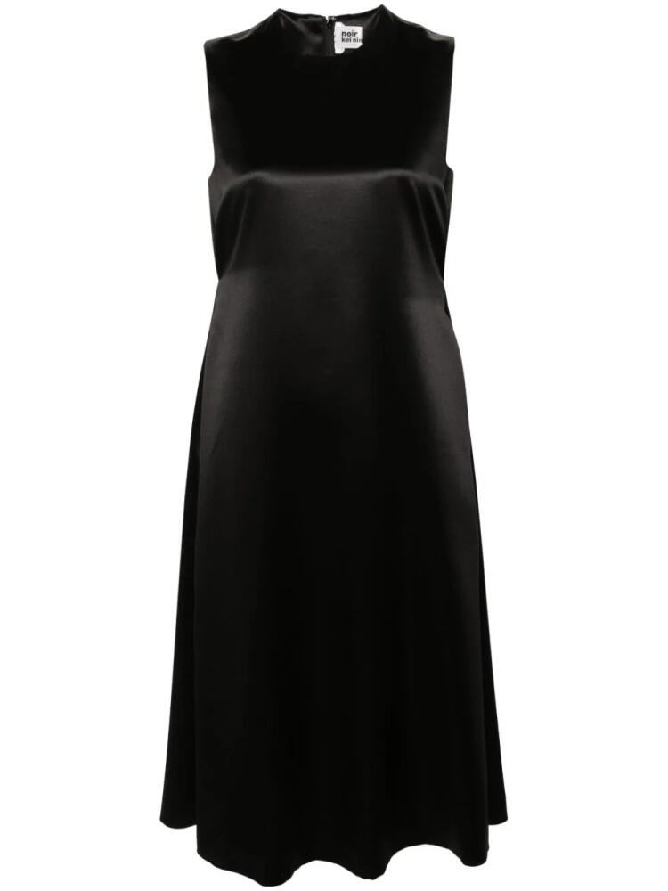 Noir Kei Ninomiya sleeveless silk-blend midi dress - Black Cover