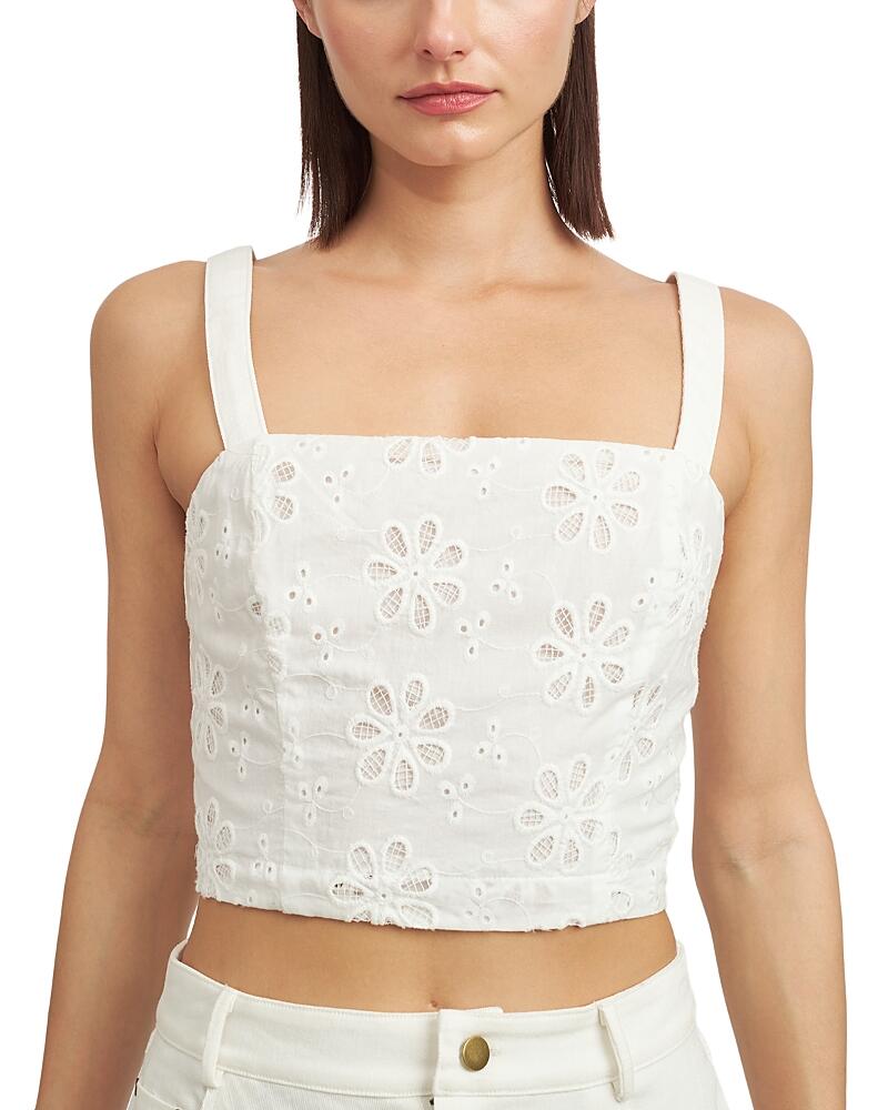 En Saison Eyelet Cropped Top Cover