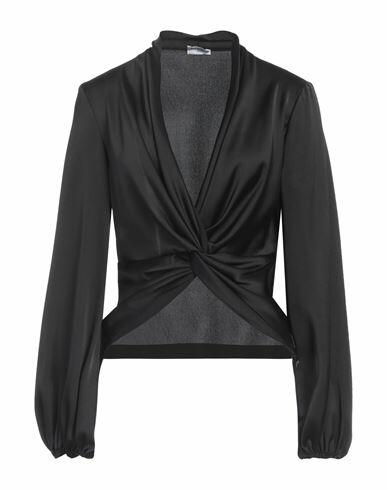 Rue Du Bac Woman Top Black Polyester, Elastane Cover