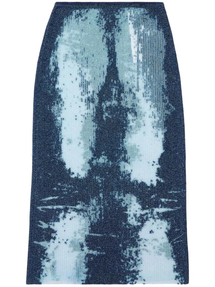 Diesel M-Begonia midi skirt - Blue Cover