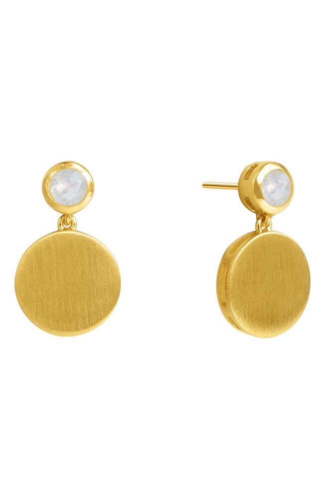 Dean Davidson Signature Mini Drop Earrings in Moonstone/gold Cover