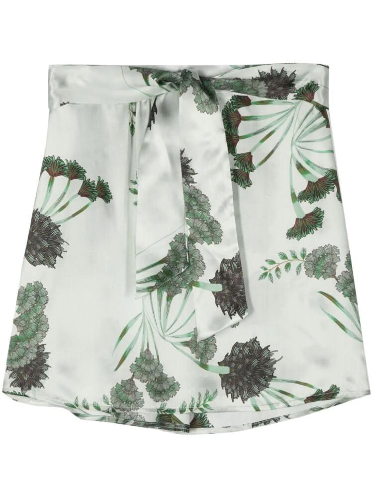 Société Anonyme 50/50 floral-print skirt - Green Cover