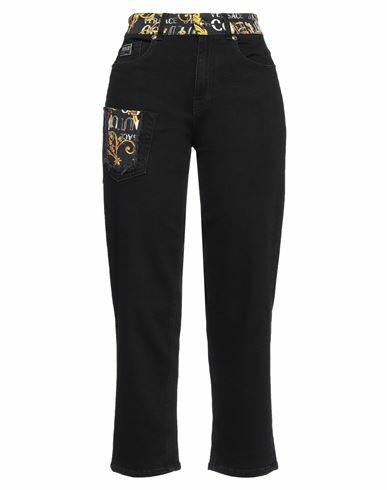 Versace Jeans Couture Woman Jeans Black Cotton, Elastane Cover