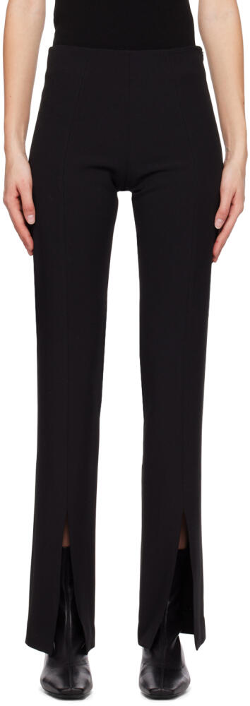 LVIR Black Slit Trousers Cover