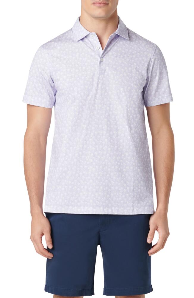 Bugatchi Victor OoohCotton® Palm Print Polo in Lavender Cover