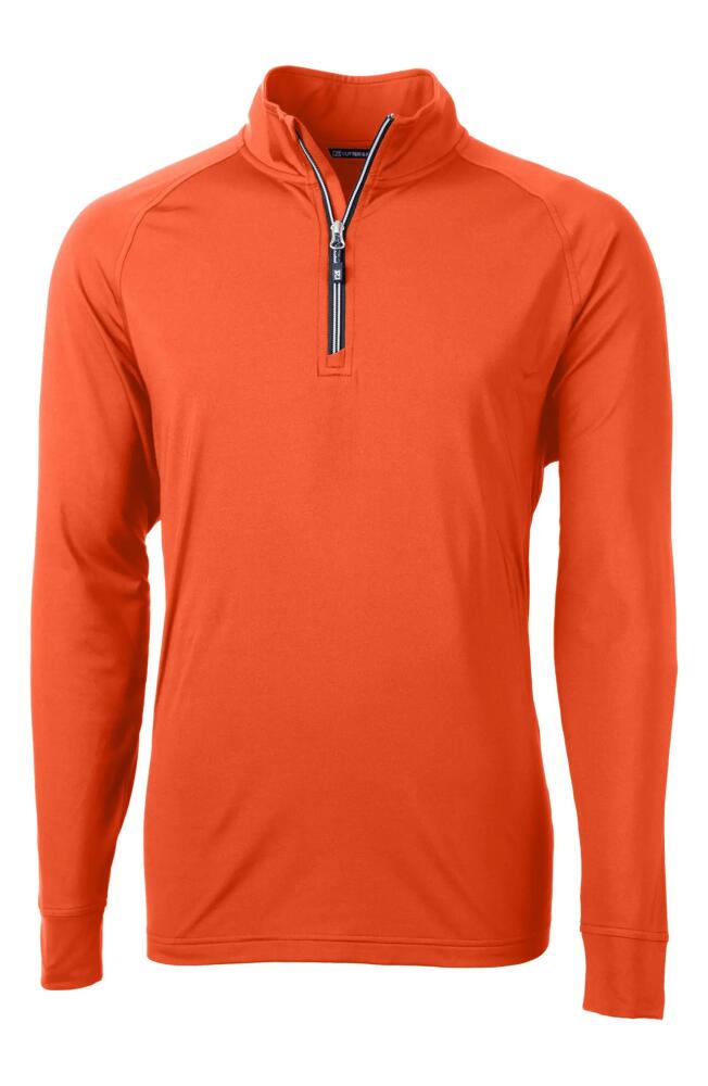 Cutter & Buck Adapt Quarter Zip Pullover in College Orange Cover