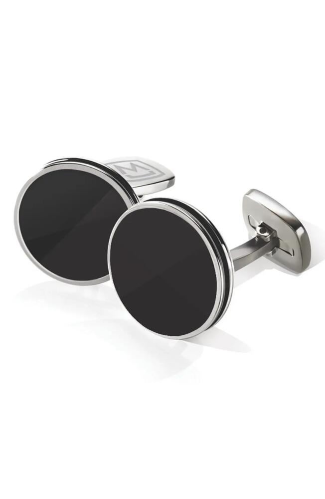 M-Clip® Stainless Steel Cuff Links in Stainless Steel/Black Cover