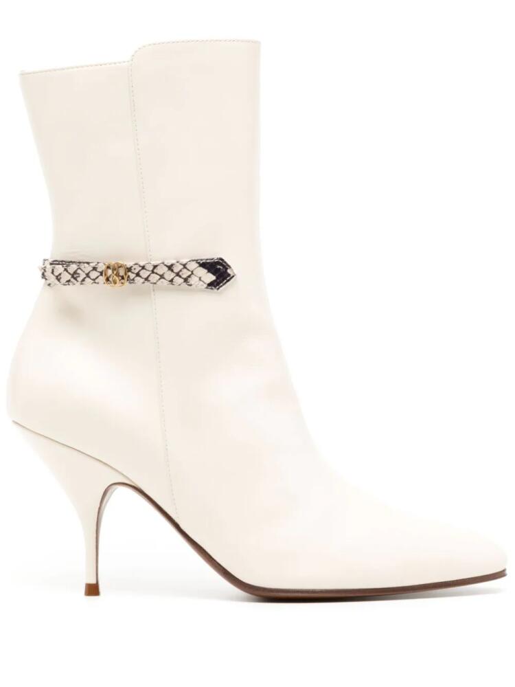 Bally Odeya 85mm leather boots - Neutrals Cover