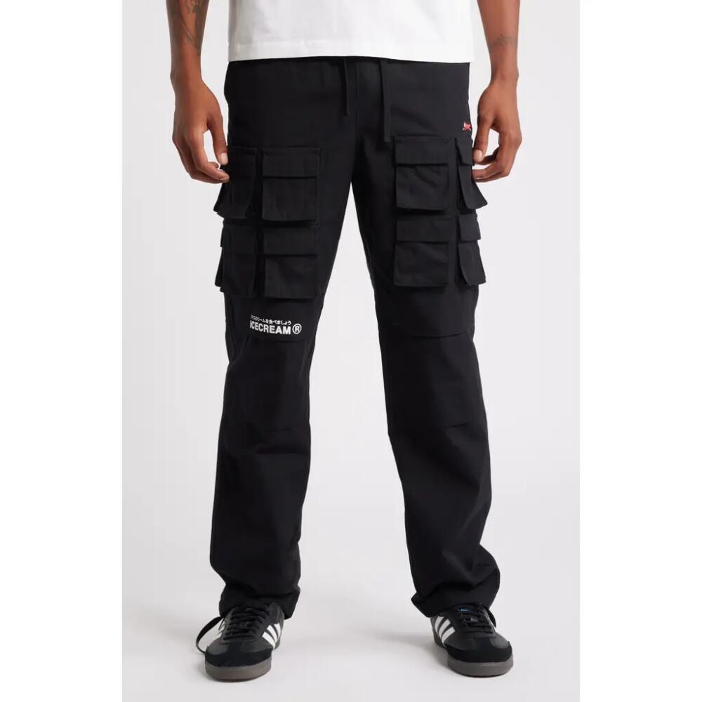 ICECREAM Rager Ripstop Cargo Pants in Black Cover