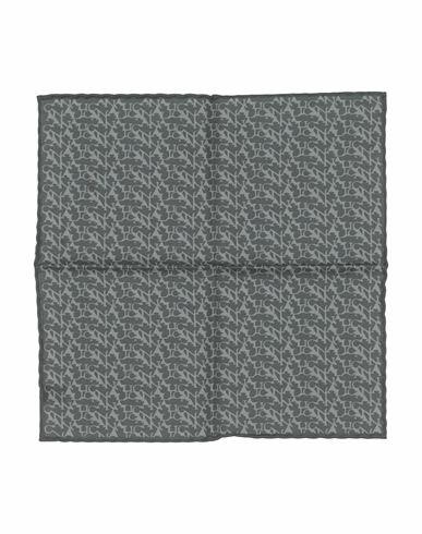 Canali Man Scarf Grey Virgin Wool Cover