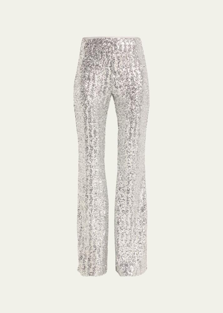 Michael Kors Collection Stretch Sequin Flare Pants Cover