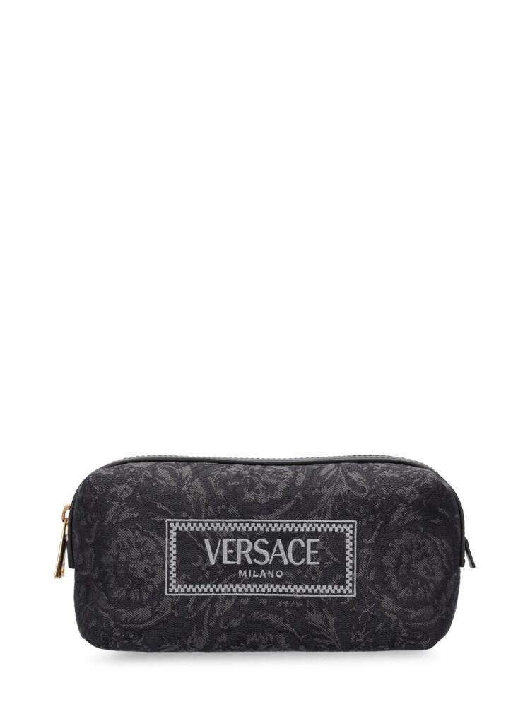 VERSACE Logo Jacquard Makeup Bag Cover