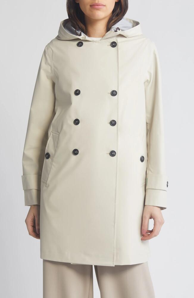 Save The Duck Orel Waterproof Trench Coat in Shore Beige Cover