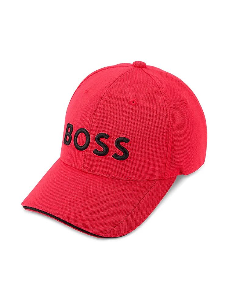 BOSS Men's Logo Baseball Cap - Red Cover