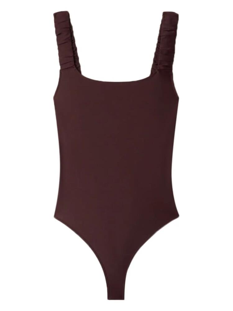 Sunnei ruched swimsuit - Brown Cover