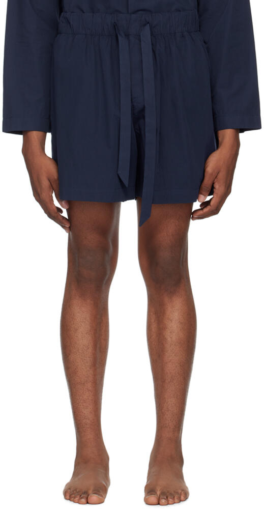 Tekla Navy Drawstring Pyjama Shorts Cover