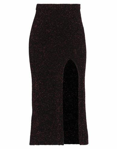 Eleonora Gottardi Woman Midi skirt Burgundy Polyamide, Metal Cover