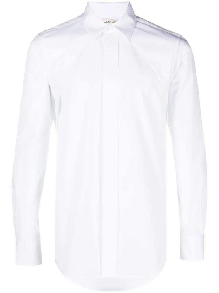 Alexander McQueen panelled cotton shirt - White Cover