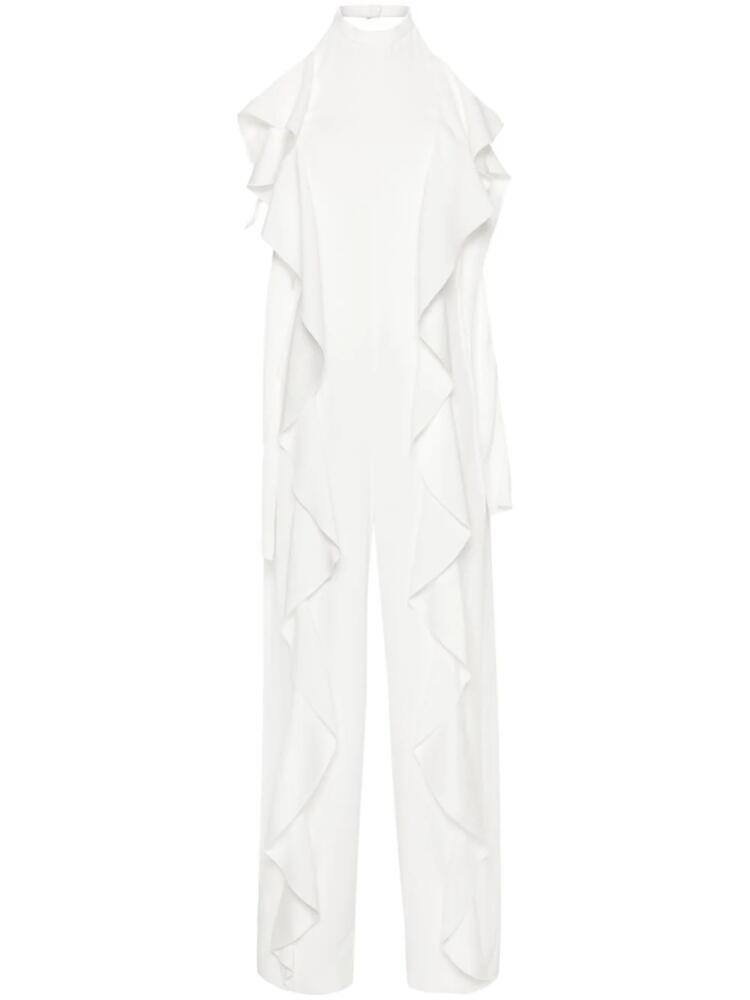 Alberta Ferretti draped crepe jumpsuit - White Cover