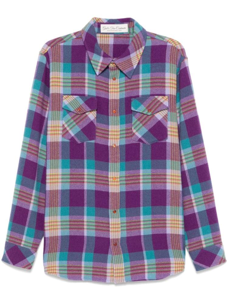 GOD'S TRUE CASHMERE Jean's Glade shirt - Purple Cover