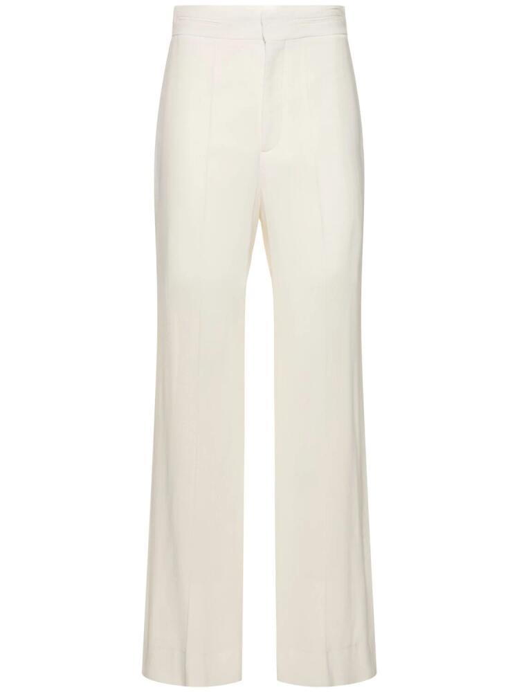 VICTORIA BECKHAM Straight Viscose Blend Pants Cover