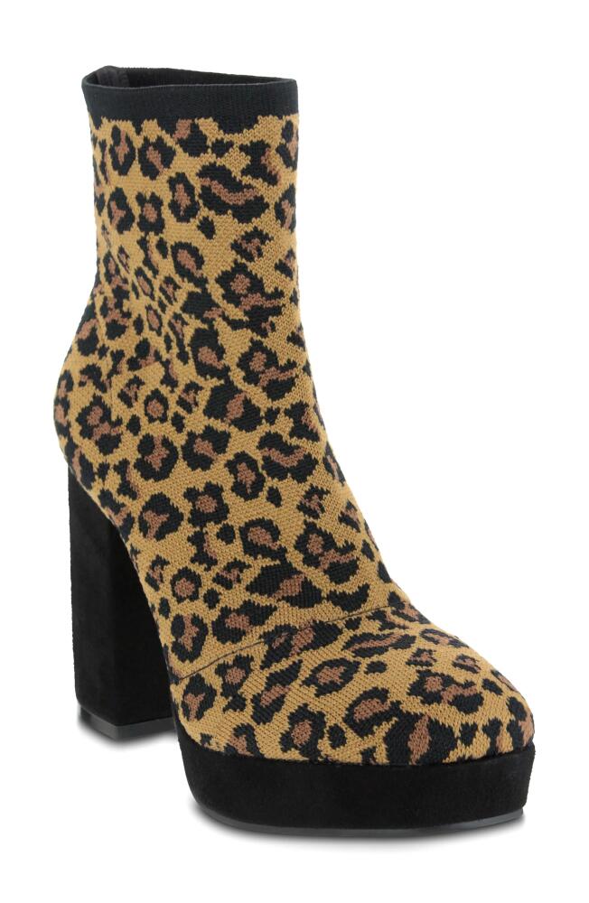 MIA Candra Platform Boot in Leopard Print Cover