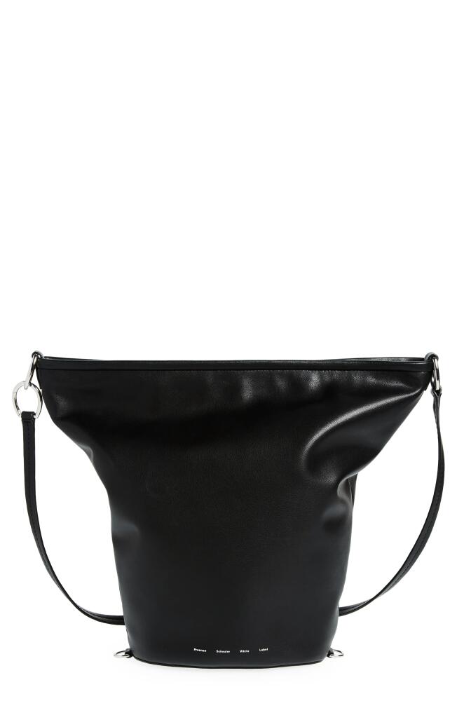 Proenza Schouler White Label Spring Leather Bucket Bag in Black Cover