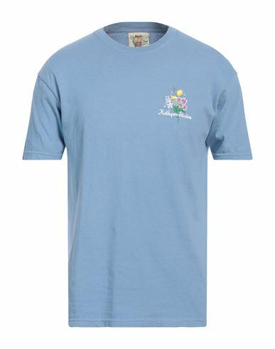 Kidsuper Studios Man T-shirt Pastel blue Cotton Cover