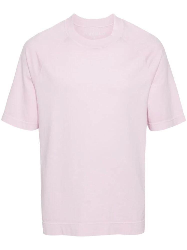 Circolo 1901 short raglan-sleeve cotton T-shirt - Pink Cover