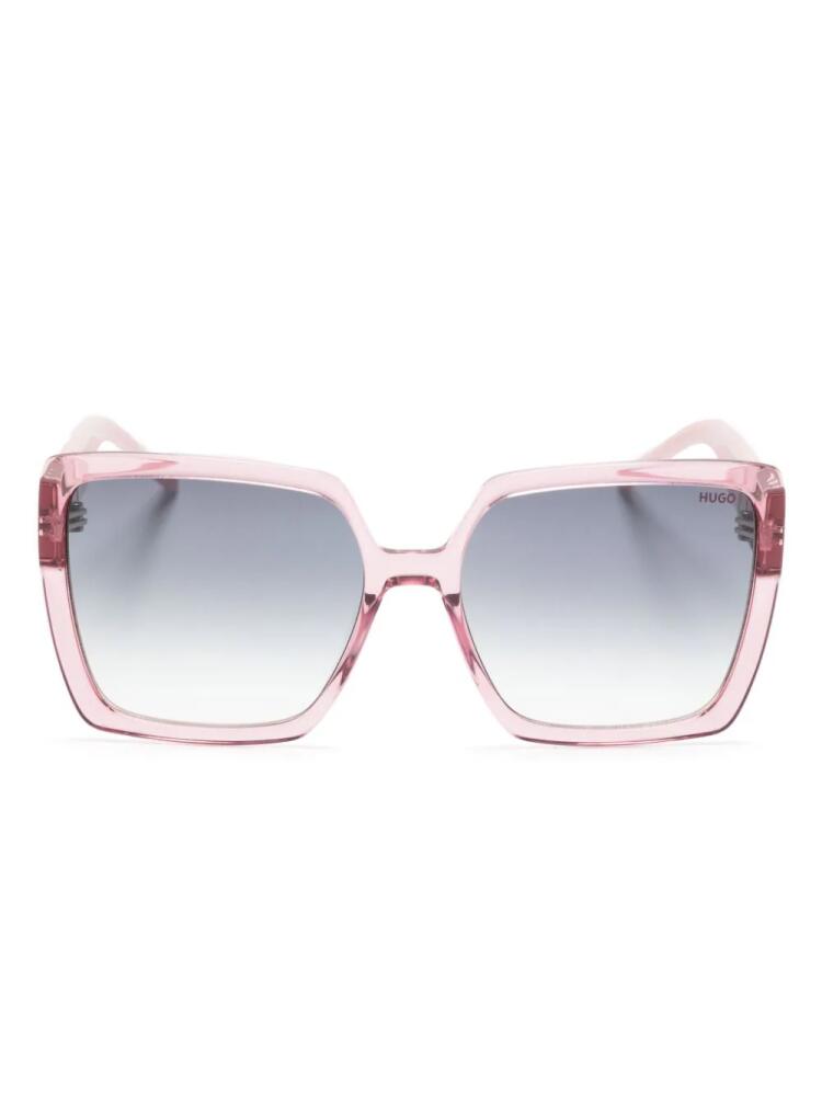 HUGO square-frame sunglasses - Pink Cover