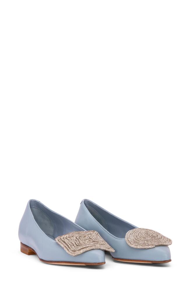 BEAUTIISOLES Bonnie Pointed Toe Ballet Flat in Sky Blue Cover