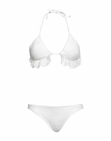 Polo Ralph Lauren Woman Bikini White Polyester, Elastane Cover