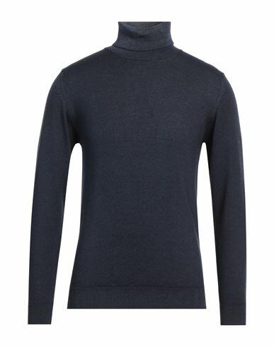 Daniele Fiesoli Man Turtleneck Navy blue Merino Wool Cover