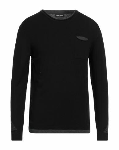 Costume National Man Sweater Black Viscose, Nylon Cover