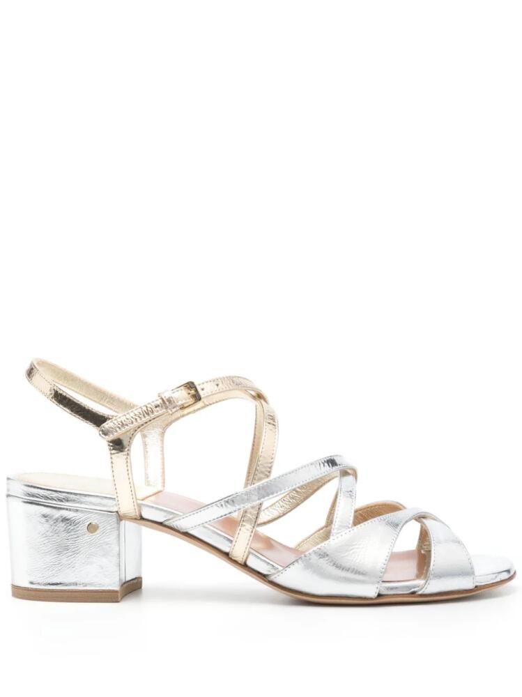 Laurence Dacade Janet 55mm leather sandals - Silver Cover