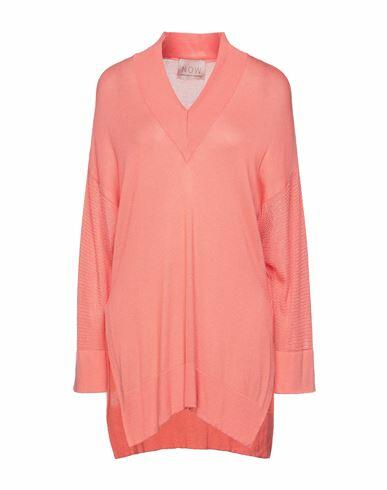 N. o.w. Andrea Rosati Cashmere Woman Sweater Salmon pink Viscose, Polyamide, Cashmere Cover