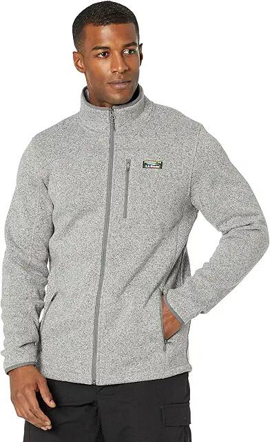 L.L.Bean Sweater Fleece Full Zip Jacket - Tall (Grey Heather) Men's Clothing Cover