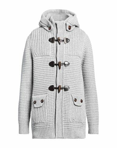 Bark Man Coat Light grey Wool, Polyamide Cover