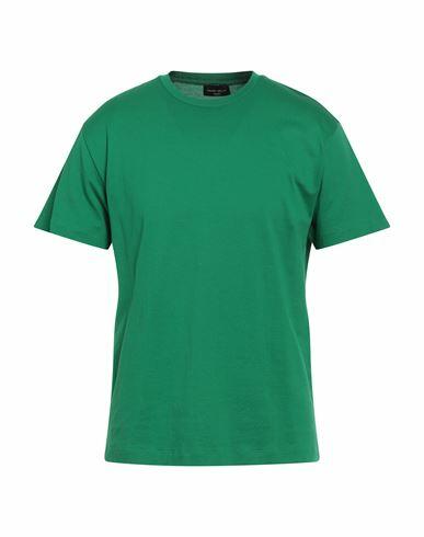 Roberto Collina Man T-shirt Green Cotton Cover