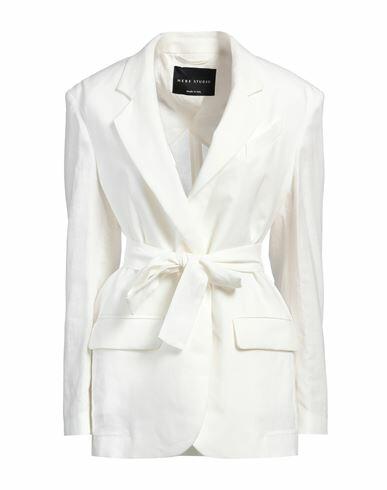 Hebe Studio Woman Blazer White Linen Cover