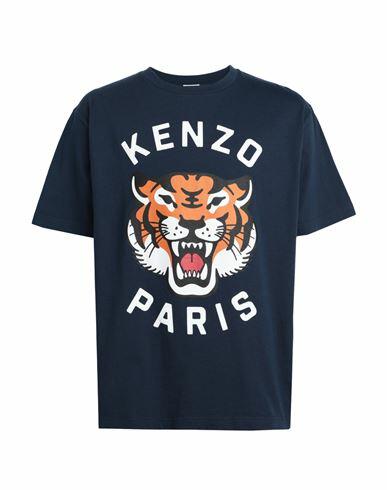 Kenzo Man T-shirt Navy blue Cotton Cover